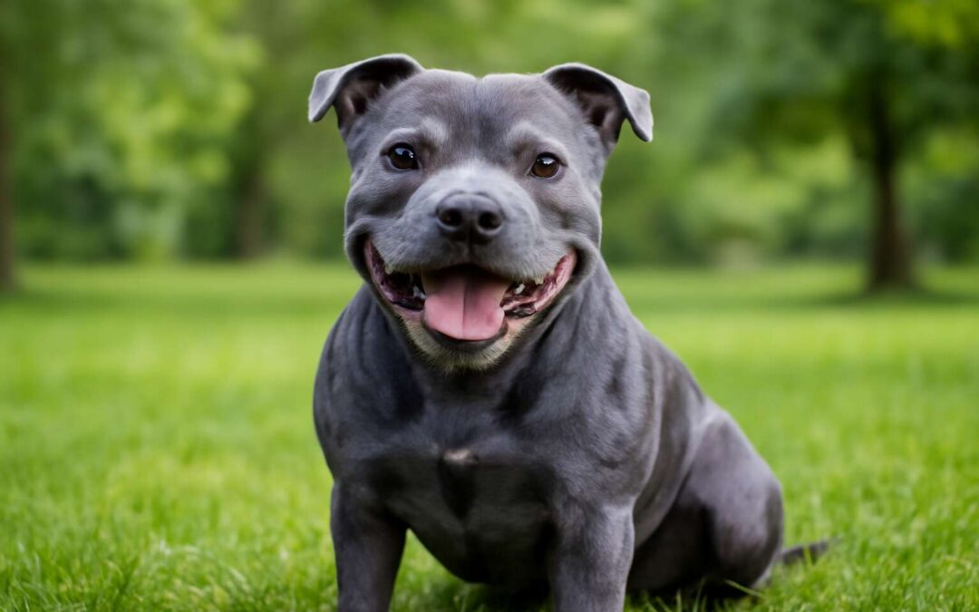 Discover the Charm of the Staffy Dog Blue: A Stunning and Unique Breed Look!
