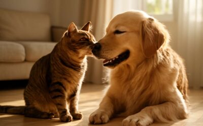 Funny and heartwarming: cats and dog become unlikely best friends
