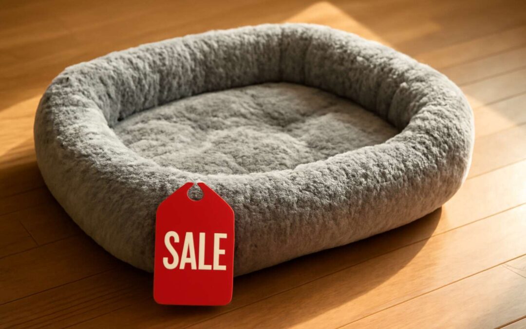 Pamper your pup with a cozy upgrade – dog bed on sale today!