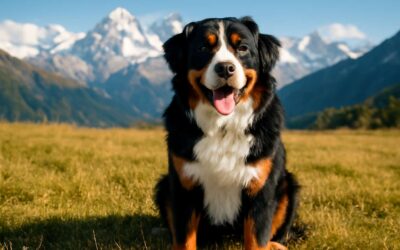 The bernese mountain dog: loyal companions for every adventure.