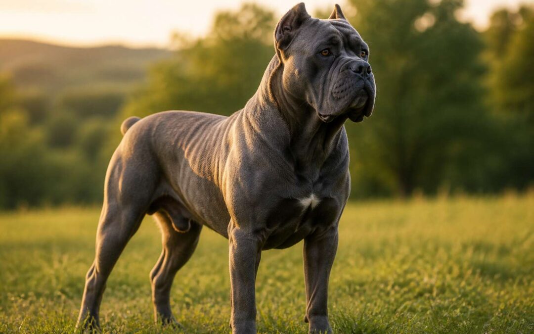Dog breed king corso: loyal guardian, powerful companion, and family protector.