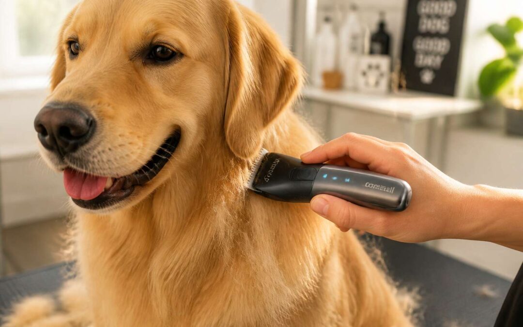Dog hair trimmer tames shedding fast with a gentle, cordless design.